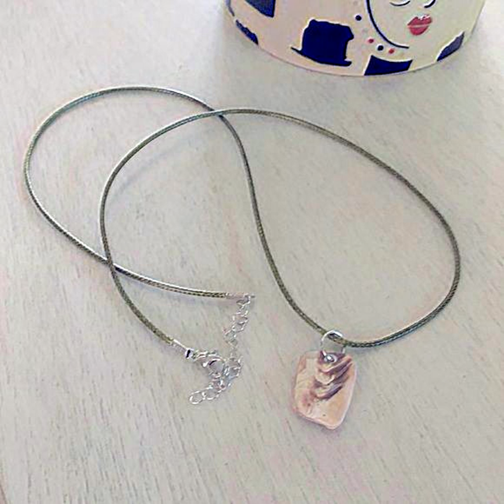 Atlantic oceans 🌊 NC rock handmade‎ necklace